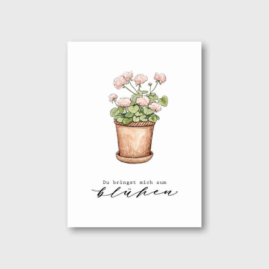 Postkarte "GERANIE"  - A6