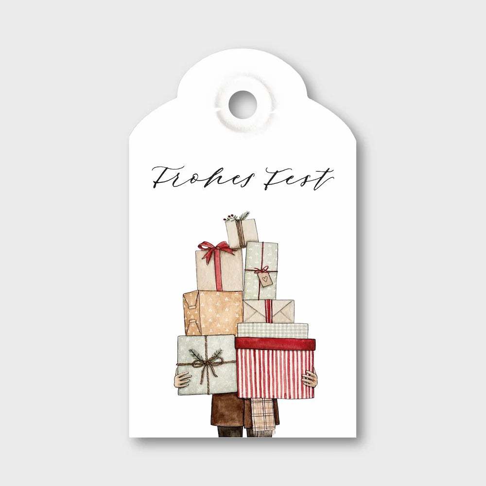 Geschenkanhänger "GESCHENKEBERG" - Frohes Fest