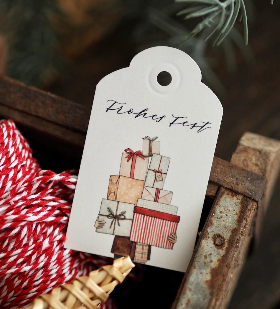 Geschenkanhänger "GESCHENKEBERG" - Frohes Fest