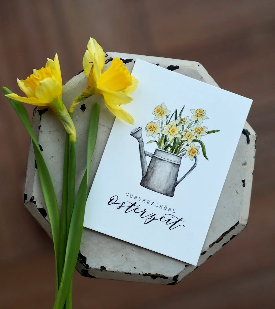 Postkarte "Gießkanne" A6