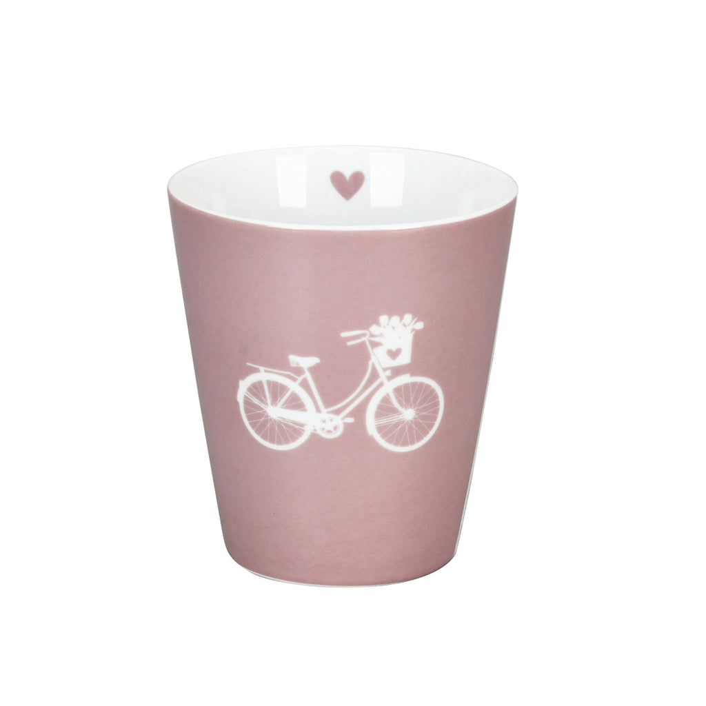 TASSE/ BECHER HAPPY MUG - BIKE ROSE