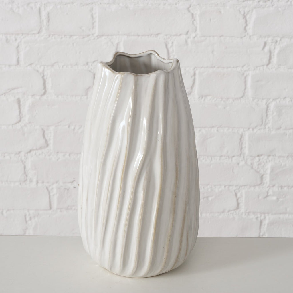 Vase Nanny, Porzellan handgearbeite - H: 25,5 cm