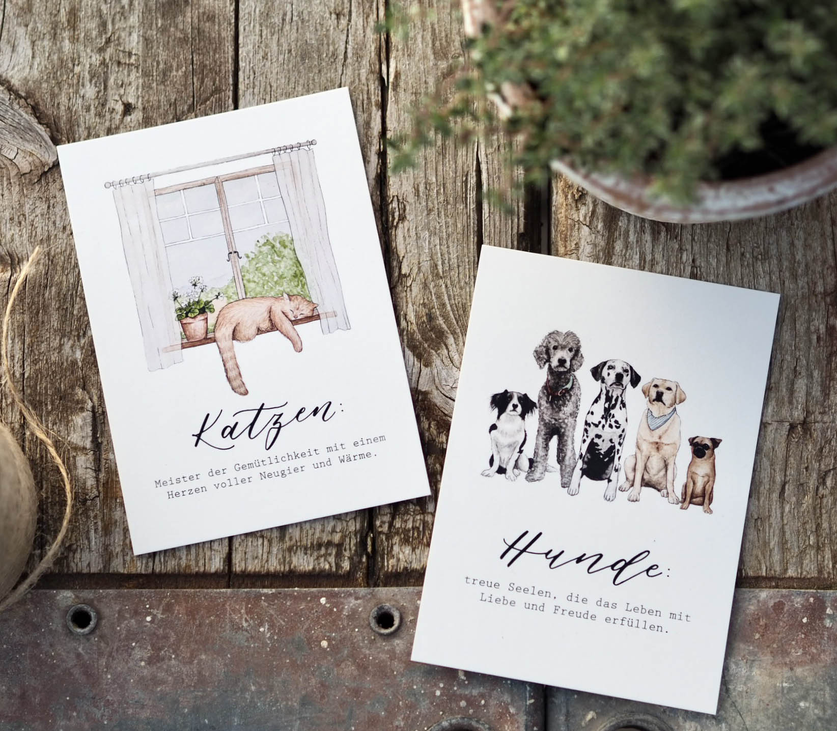 Postkarte "Hundeliebe" - A6