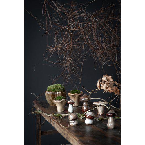 Pilze Keramik, Svampar Beige meliert - Setpreis