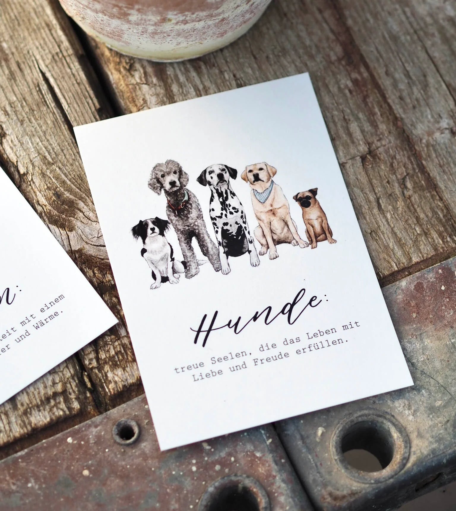 Postkarte "Hundeliebe" - A6