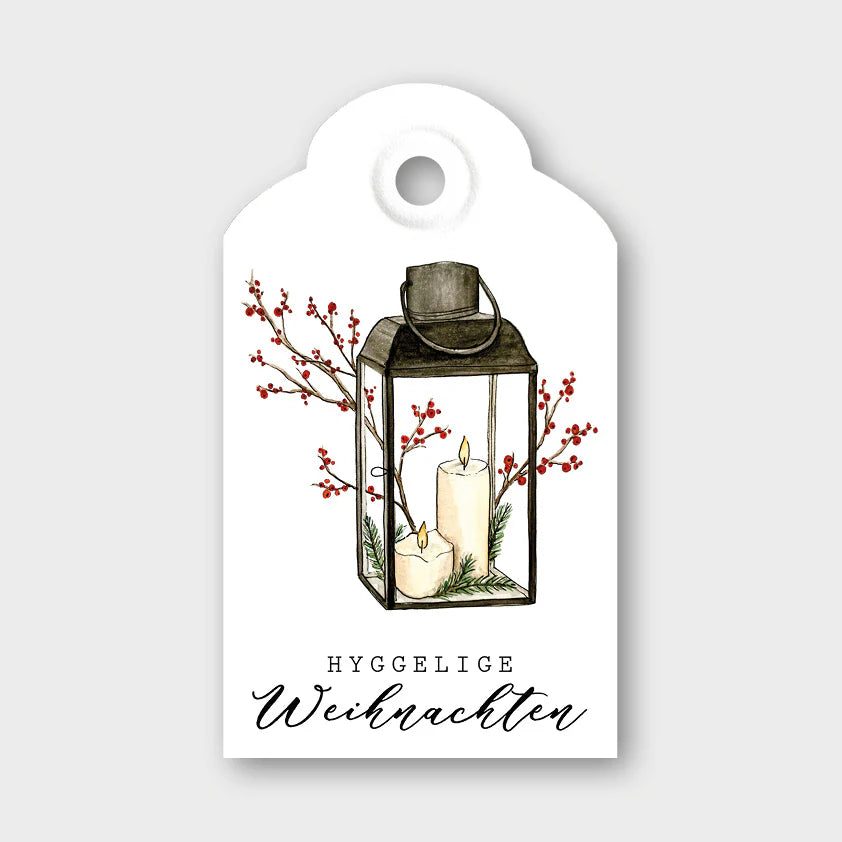 Geschenkanhänger Laterne - Hyggelige Weihnachten