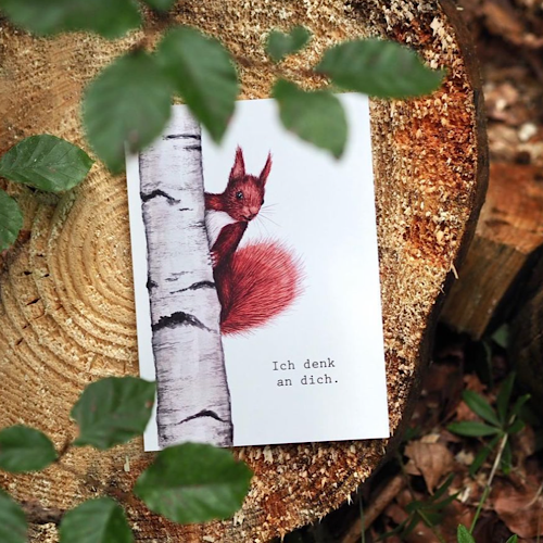 Postkarte "EICHHÖRNCHEN" - A6