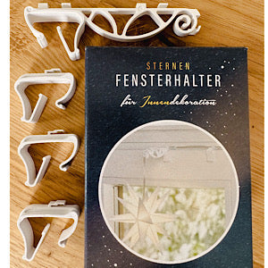 Fensterhalterung für Einzelsterne mit Kabelführung