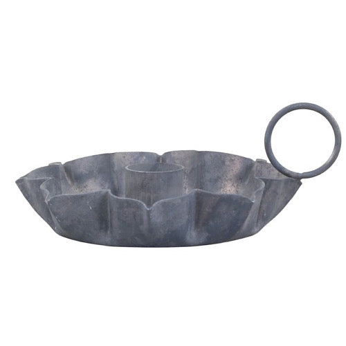 Kammerleuchter/ Kerzenhalter für Stabkerzen, zink