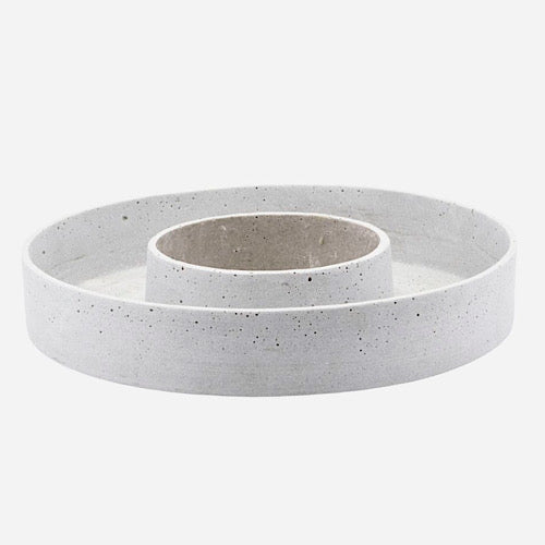 Kerzenständer, HD The Ring, Grau - 35 cm