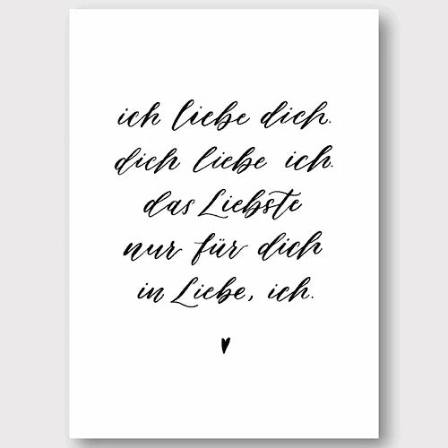 Postkarte "LIEBE"  - A6