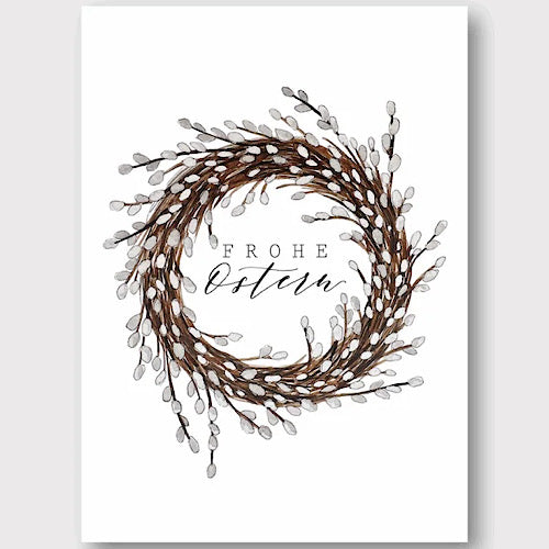 Postkarte "WEIDEKÄTZCHENKRANZ" A6