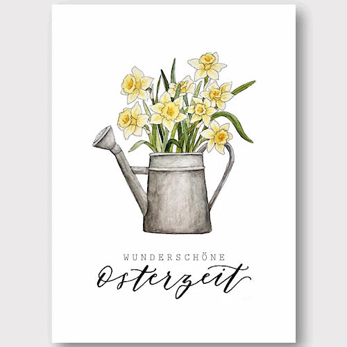 Postkarte "Gießkanne" A6