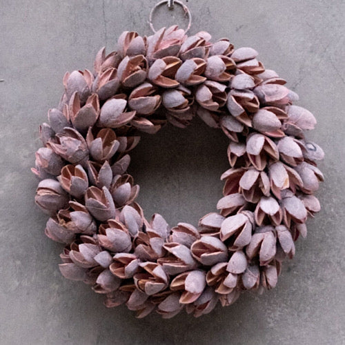 Kranz/ Bakuli-Schoten, pink - 30 cm