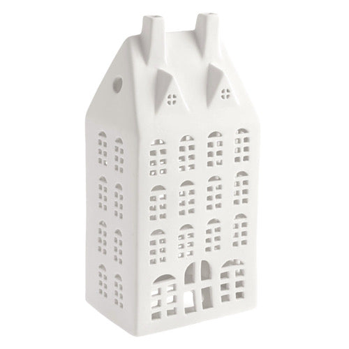 STORSTADEN NR 3, Lichthaus/ Häuschen aus Keramik - white