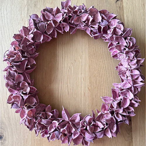 Kranz/ Blütenkranz, Cotton pod altrosa/ pink - 30 cm