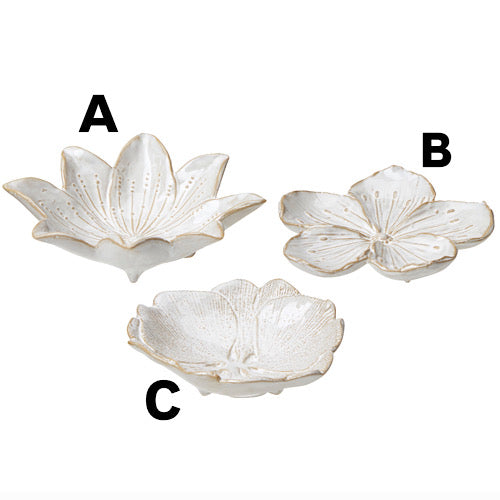 Keramikschale/ Blütenteller/ Tablett LIYA, offwhite - 3 Designs