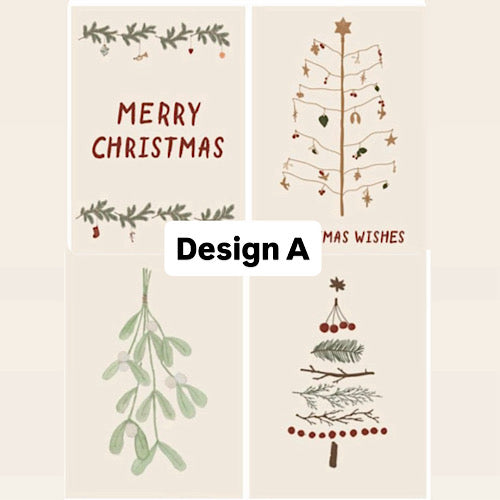Weihnachtskarte My Nostalgic zum Aufklappen - 2 Designpakete