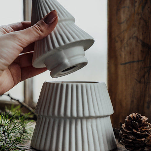 Tanne SKOGSVIK Keramik, 2 teilig - Tannenbaum