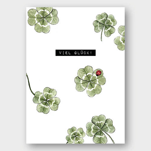 Postkarte "Viel Glück" - A6