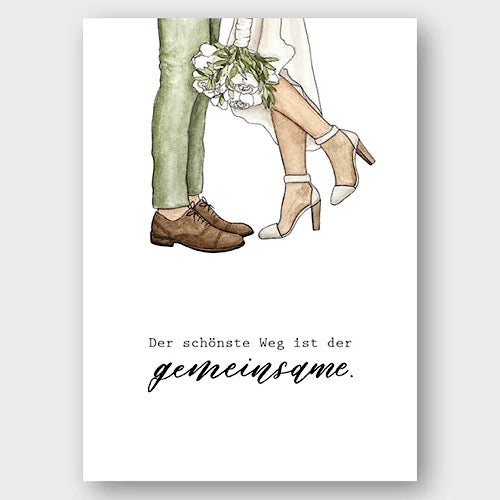 Postkarte "Brautpaar" - A6