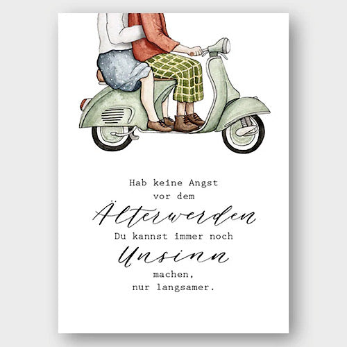 Postkarte "Älterwerden" - A6