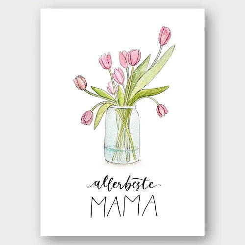Postkarte "ALLERBESTE MAMA" A6