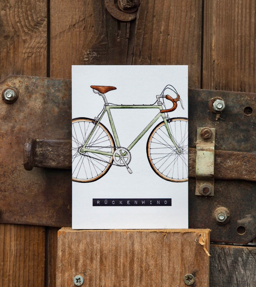 Postkarte "RENNRAD"  - A6