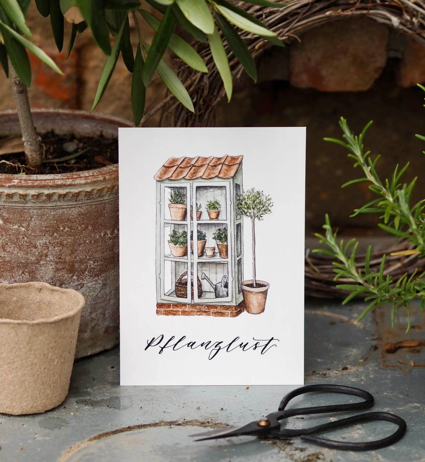 Postkarte "PFLANZLUST"  - A6