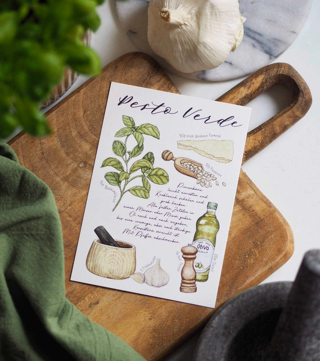 Postkarte "PESTO VERDE"  - A6