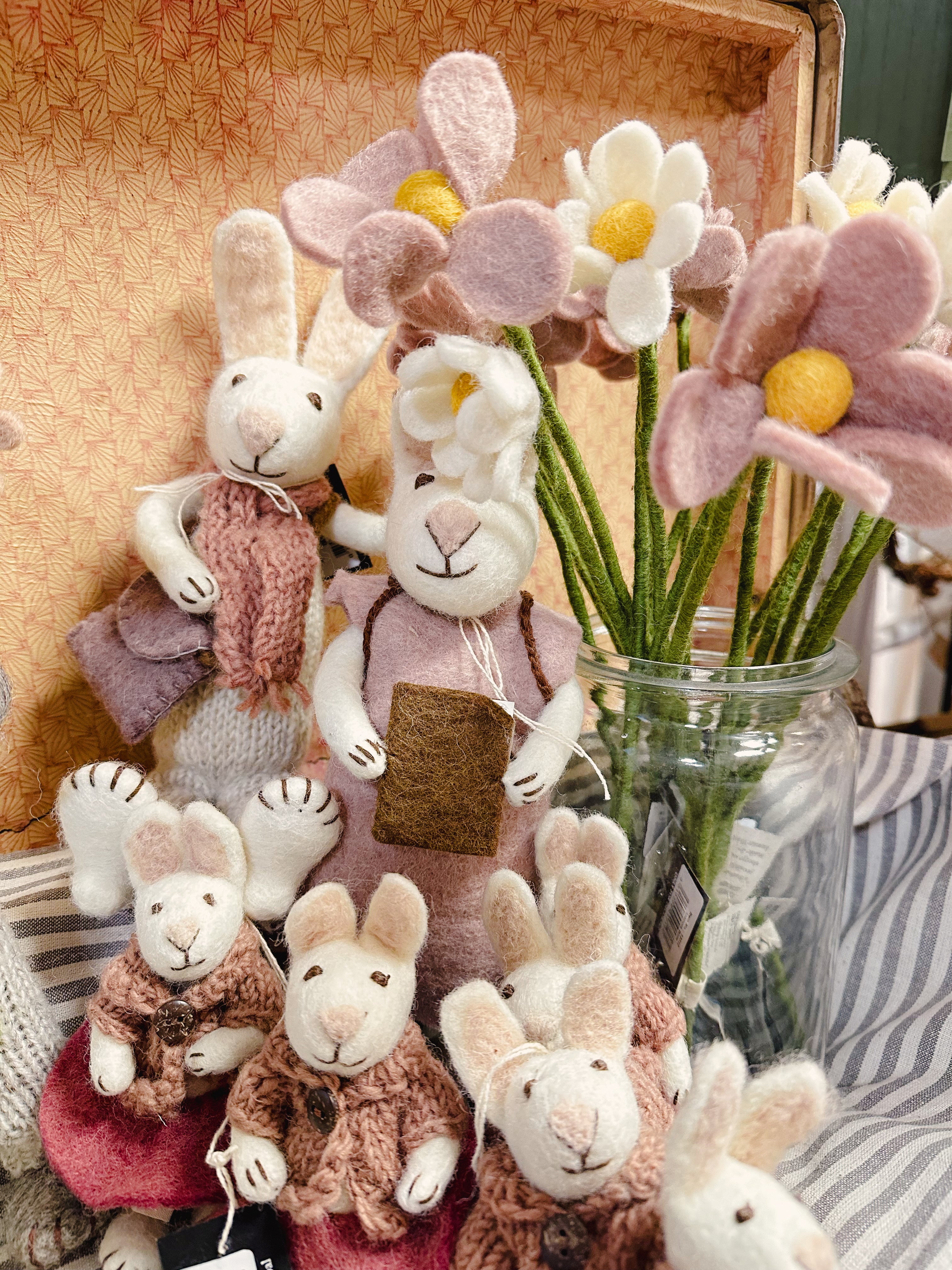 Blüte/ Blume aus Filz - Margerite weiß - Filzblüte