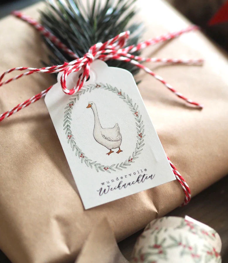 Geschenkanhänger "WEIHNACHTSGANS" - Wundervolle Weihnachten