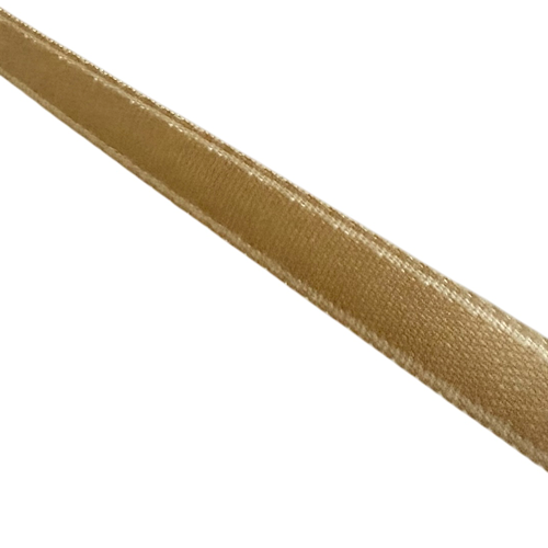 2 Meter Band Satin 6 mm, Sandfarben - Geschenkband
