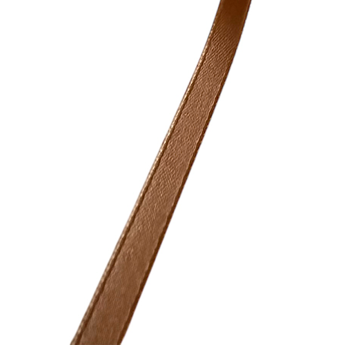 2 Meter Band Satin, 6 mm, Schlamm - Geschenkband