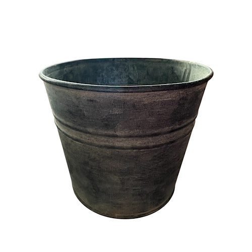 Topf/ Übertopf Zink zeitlos - 10 cm