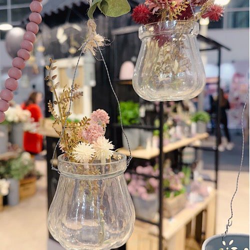 Glasvase/ Glas zum Hängen