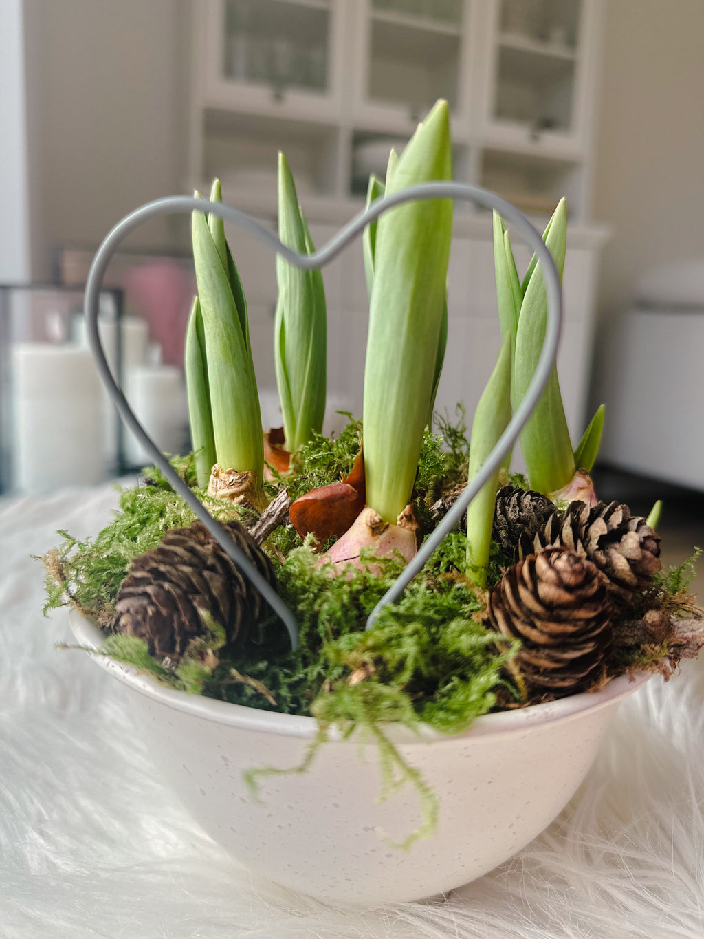 Stecker Herz mit Doppeltspieß - 7 cm