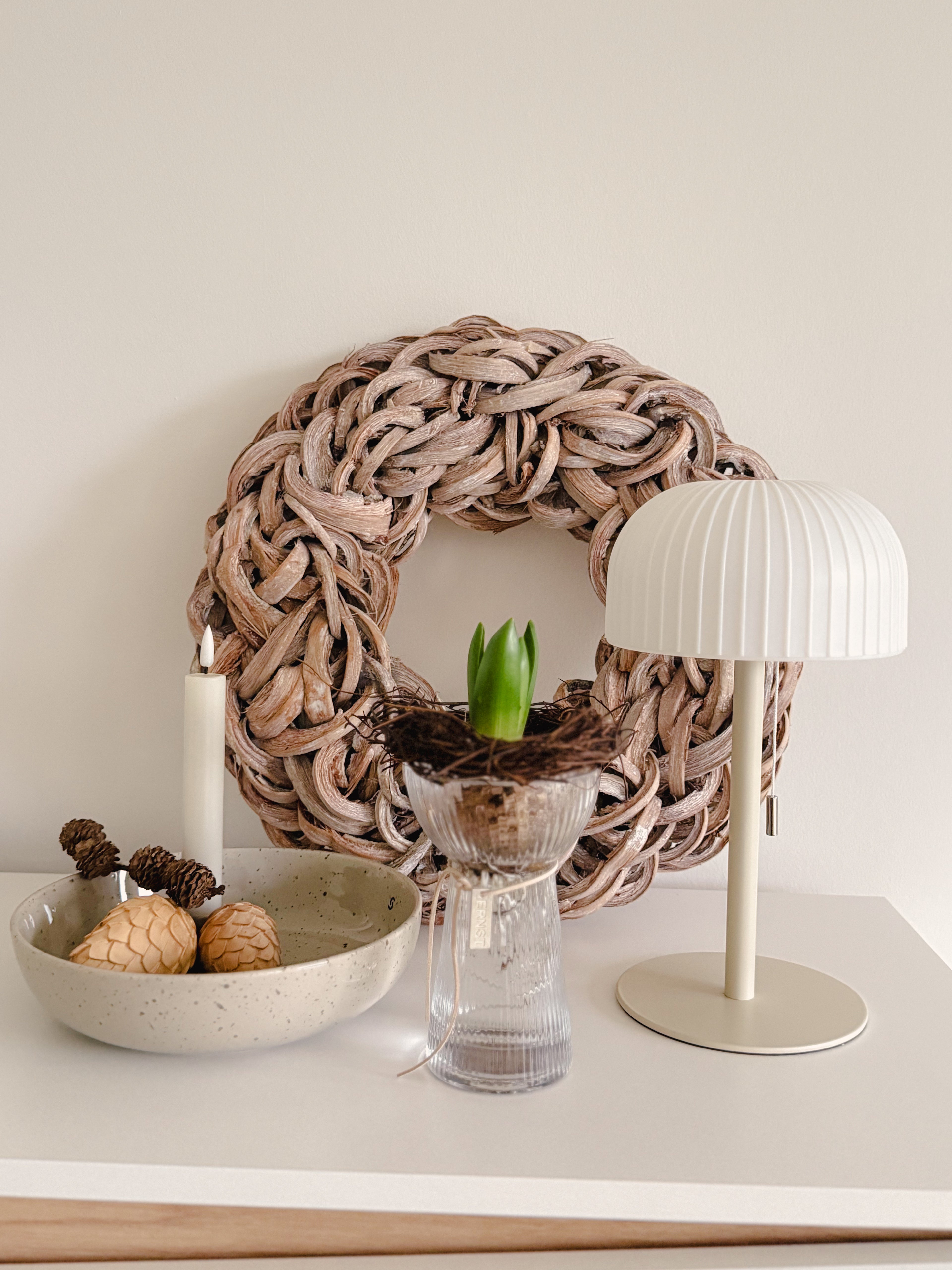 Kranz Kokosnussblätter, Naturkranz Coco Slice Wreath - 40 cm