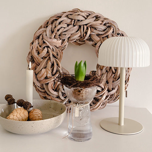 Kranz Kokosnussblätter, Naturkranz Coco Slice Wreath - 40 cm