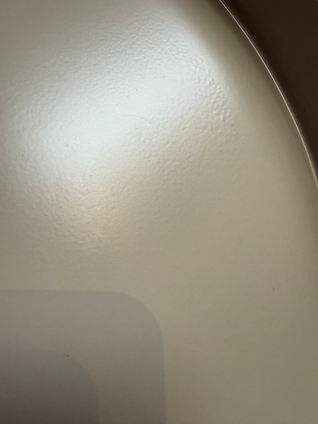 UNPERFEKT - Tablett Samona, Metall beige - Ø 35cm