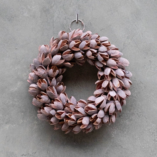 Kranz/ Bakuli-Schoten dünn, Powder pink - 20 cm