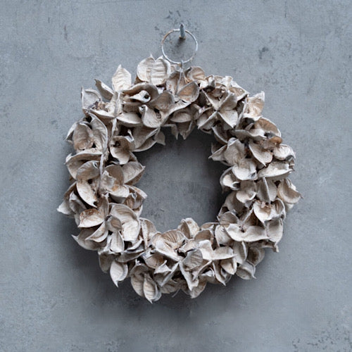 Kranz/ Blütenkranz, Cotton pod sandstone - 20 cm