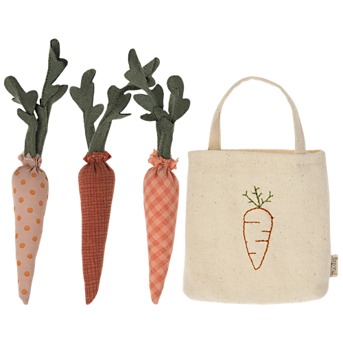 Maileg Karotten in der Einkaufstasche, Mini- 14 cm