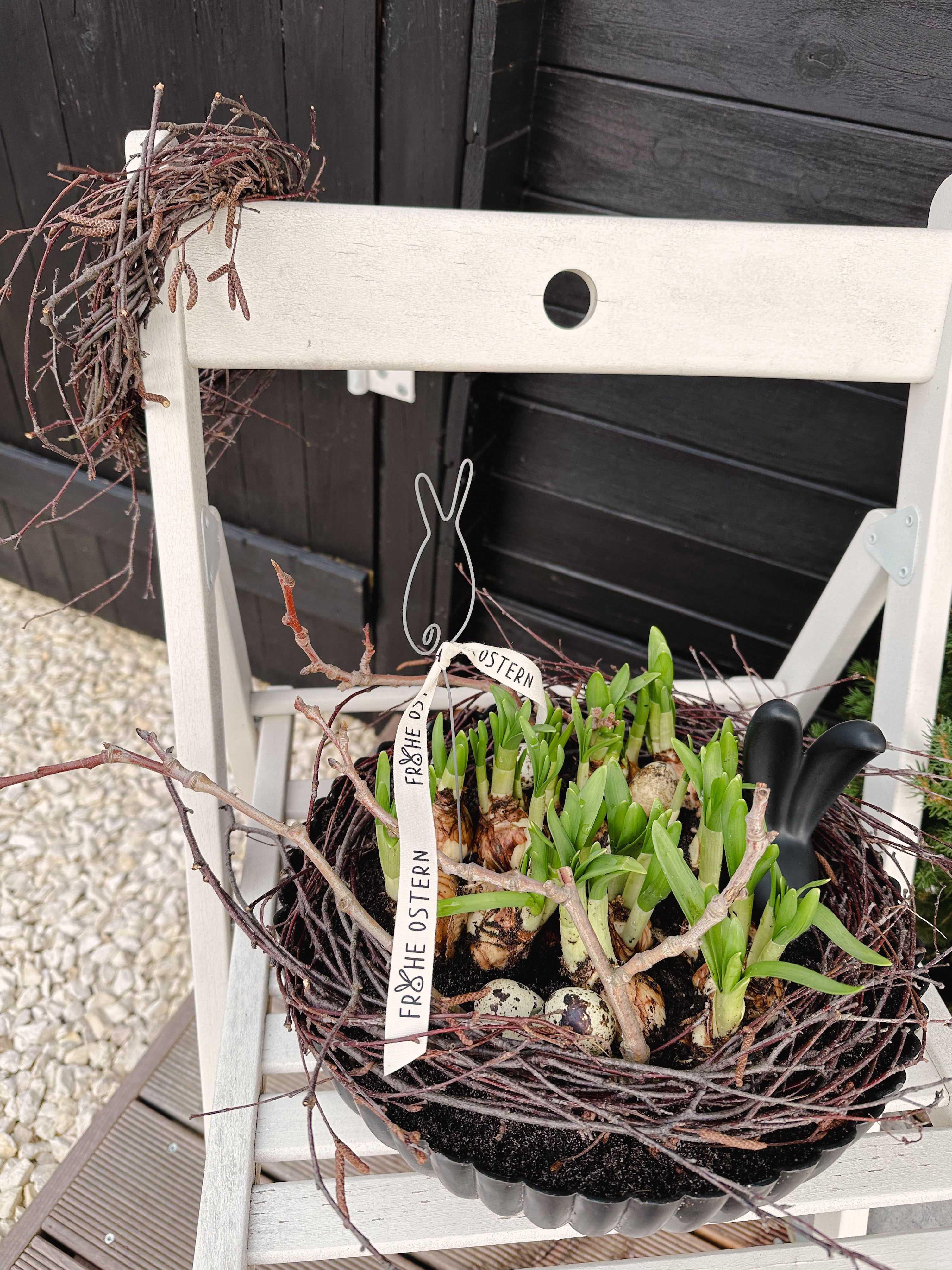 Pflanzschale/ Schale Recyling Kunststoff, grau/ schwarz - Ø 29 cm