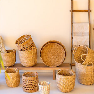 Korb Iben aus Seegras mit Henkeln - 3 Größen