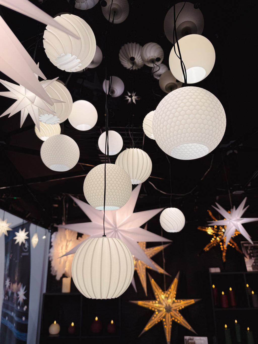 Lampenschirm FLOW für LED Stern - in 2 Größen