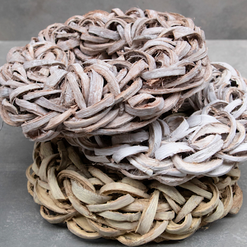 Kranz Kokosnussblätter, Naturkranz Coco Slice Wreath - 40 cm