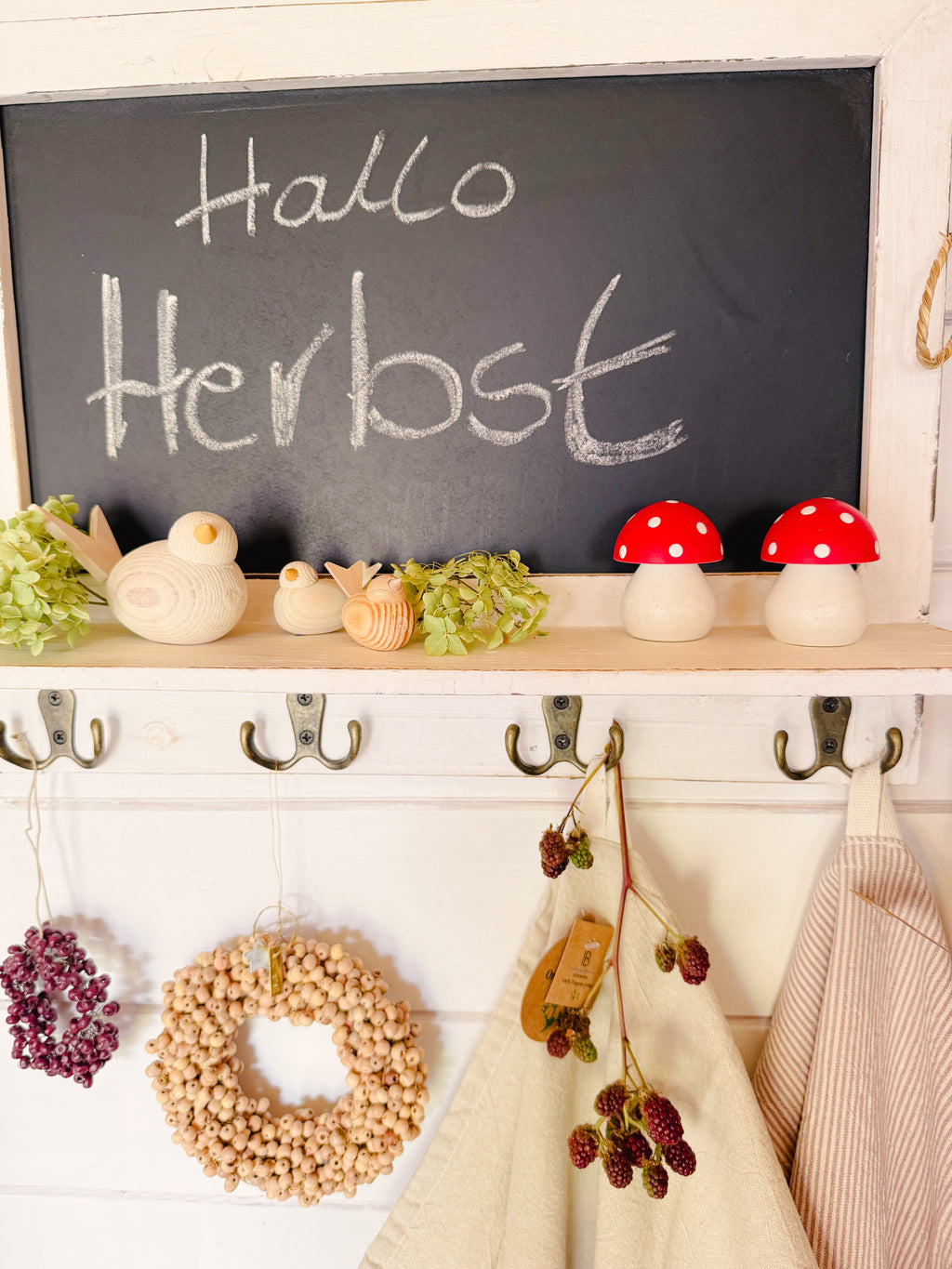 Fliegenpilz stehend Holz, rot/ weiß - 5 cm