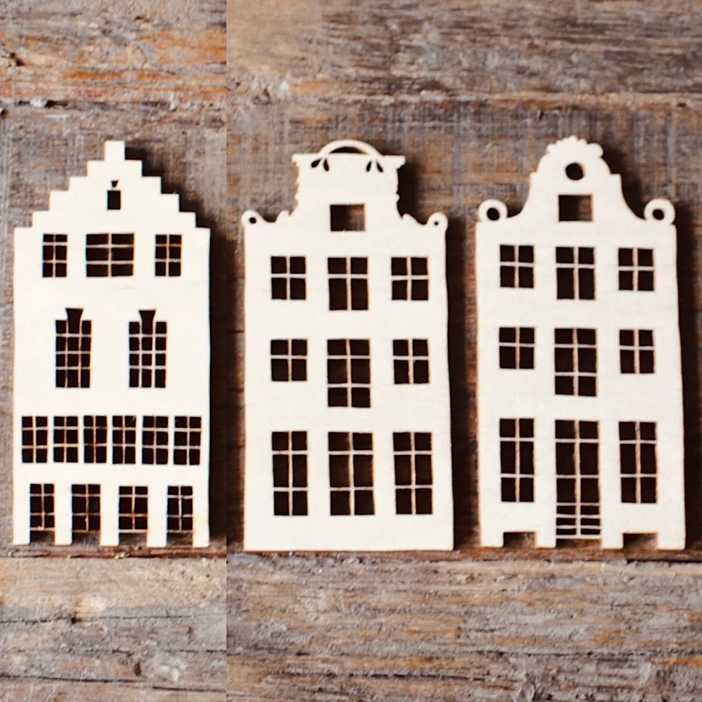Holzhaus/ Lasercut Amsterdam Haus Nr. 2