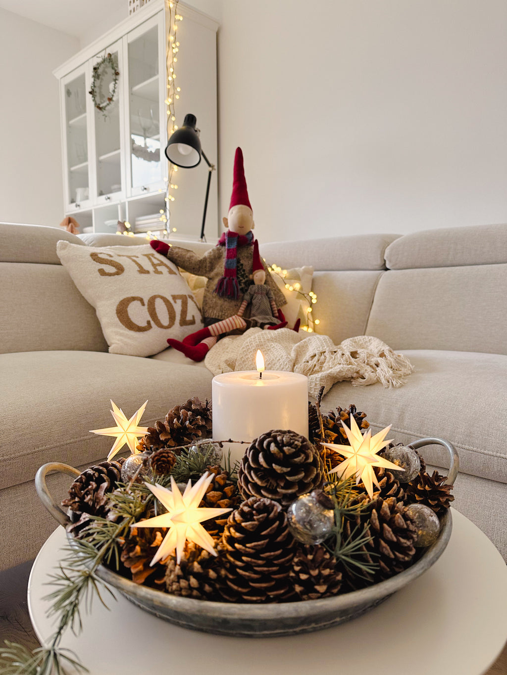 Lichterkette Perlen Clusterlights Kugel 120 LED 3m mit Timer, warm weiß - Trafo